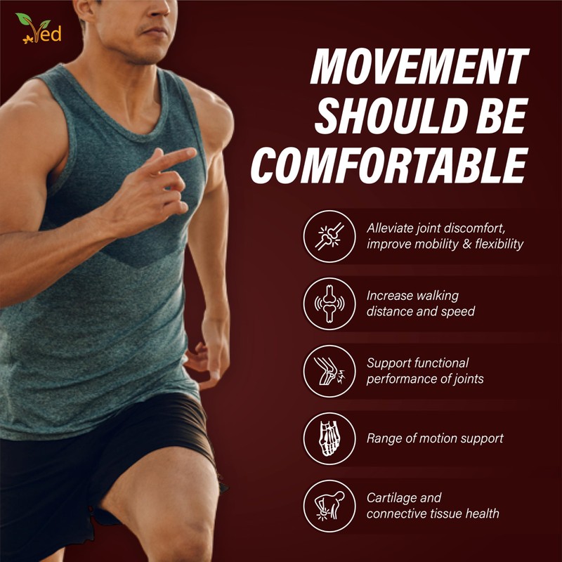 VED Joint Support Supplement Gummies, wtih Vitamin E, 60 Gummies,