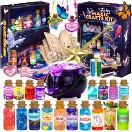 Fairy Unicorn Potions Making Kit Children, DIY Craft Set, Magic Crafts Potion Kits for Girls & Boys Ages 6-12+, Creative Craft Toy for Christmas Halloween Birthday