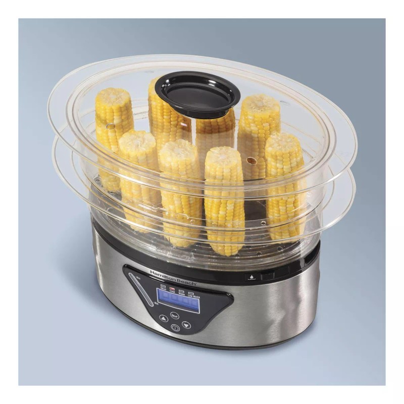 Hamilton Beach Vaporera Digital Alimentos 5.2l Plata 37530z Hamilton Beach