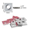 10PCS 12x12x1.5mm(Thickness) Carbide Inserts Cutters for Slab Flattening Router Bit,