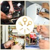 Uadme Brass Ring Cable Lug, 540 Pieces Ring Terminal Kit,