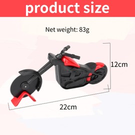 Wjelet Pizza Cutter Wheel, Motorbike Design with Super Sharp Stainless Steel Blade, Bike Pizza Cutter, Novelty Pizza Cutter, Perfect for Creative Gifts