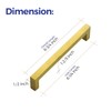 Ravinte 30 Pack 6-1/4 Inch Square Cabinet Handles - Brushed