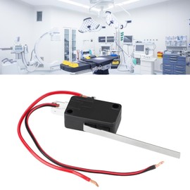 EMSea 4pcs 250VAC 15A SPDT Micro Switches with Long Lever and 10cm Wire Used for Alarm Systems