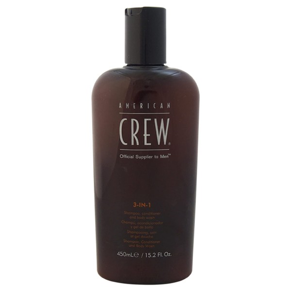 AMERICAN CREW 3 In 1 Shampoo and Conditoner and Body Wash For Men 15.2 oz Shampoo and Conditoner and Body Wash