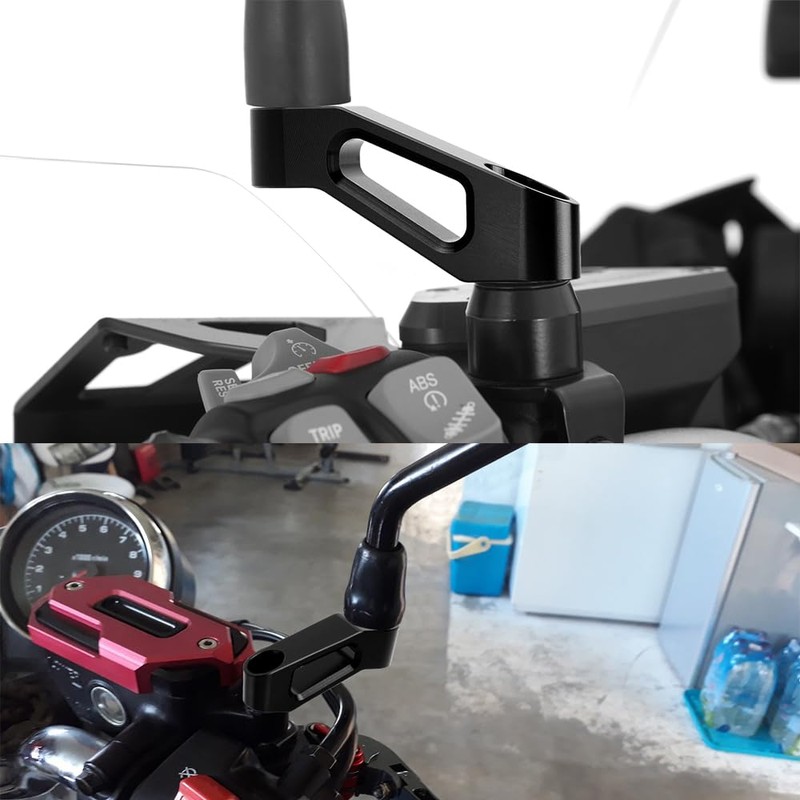 Mokiton Rearview Mirror Risers Extenders Adapter Kit For Honda Monkey