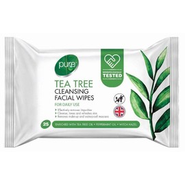 150 Tea Tree Cleansing Facial Wipes Daily Use Face Make Up Healthy Skin Remover