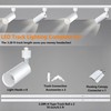 Bravsekai White GU10 LED Track Lighting Kit, GU10 Track Light