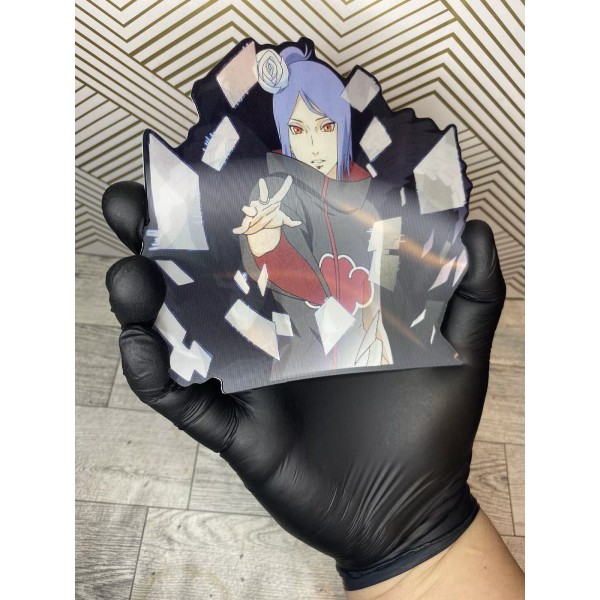 Naruto Shippuden Konan Akatsuki 3D Lenticular Motion Car Sticker Decal