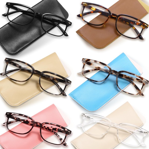NOVIVON 6 Pack Reading Glasses for Women, Reading glasses men,