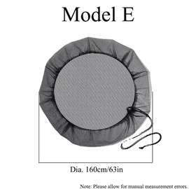 Regentonnennetz-Abdeckung, 160 cm, Schutzabdeckung für Gartenfässer, Filter mit Kordelzug zur Vermeidung von abgefallenen Blättern, Schmutz im Garten, 2 Stück