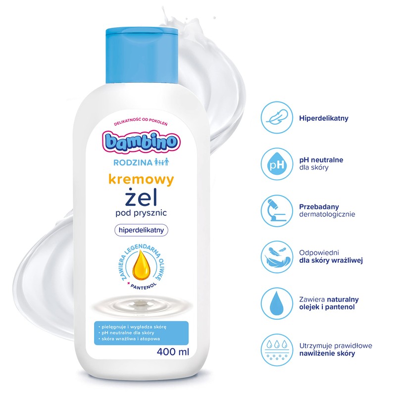 Bambino Rodzina Hiperfine Cream Shower Gel 400 ml