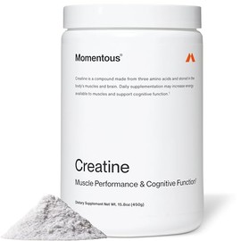 Momentous Creatine Monohydrate Powder - Creatine Powder - Supports Strength, Lean Muscle, & Recovery for Men & Women - NSF Certified for Sport - 5 g per Serving - 90 Servings