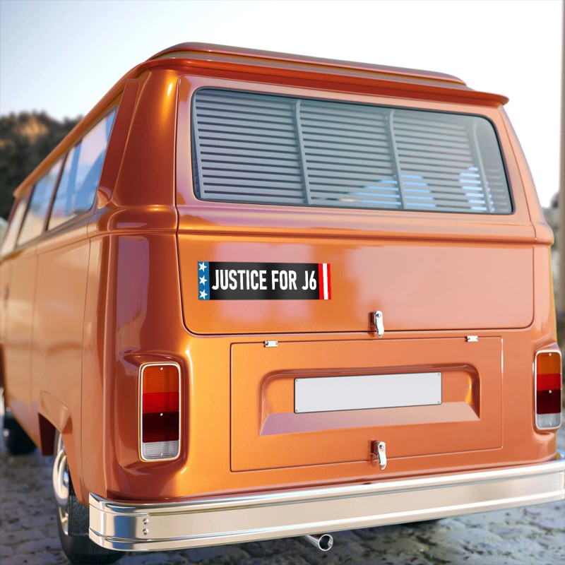 Justice for J6 Bumper Sticker Justice for All Sticker Made