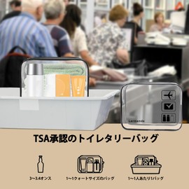 Lermende 2pcs Toiletry Bag TSA Approved Toiletry Pouch Transparent Makeup Pouch Travel Pouch Travel Cosmetic Makeup Bag for Men Women - (Black + Transparent), black + transparent