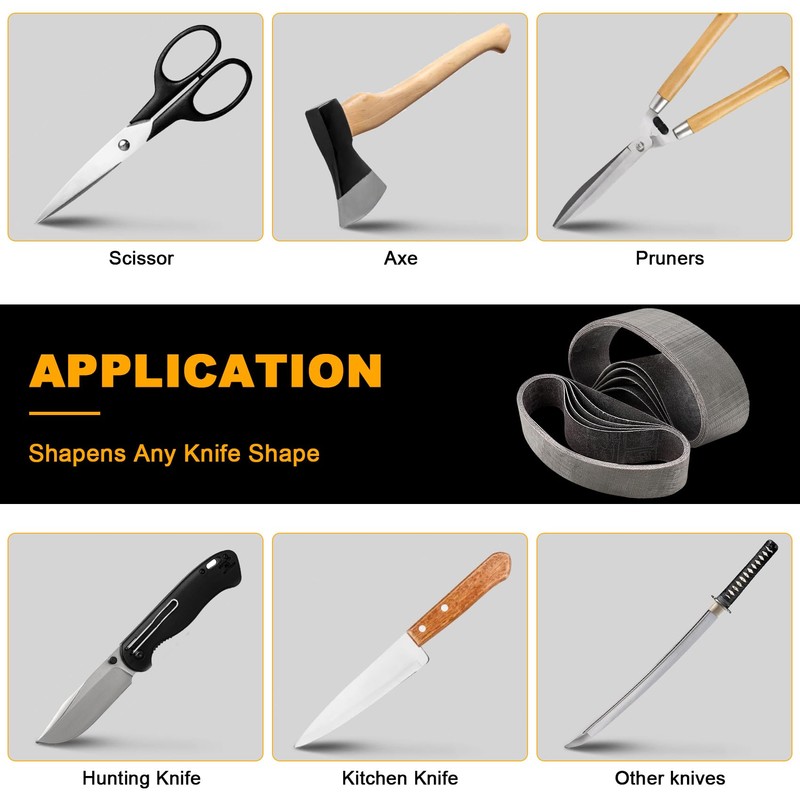 Sbestily 10 Pack 1.2" x 13" Replacement Knife Sharpener Sanding