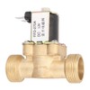 G3/4" Normally Open Brass Solenoid Electromagnetic Valve Water Inlet Switch