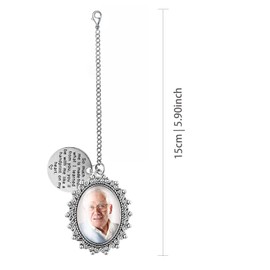 Graduation Memorial Photo Charm, Tassel Memorial Charm Graduation Decorations Class of 2024, DIY Memory Mortarboard Pendants for Graduation Cap