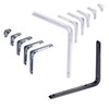 BOOMET Shelf brackets, choice of colours, choice of sizes, white, 5 cm x 5 cm, pack of 4, shelf brackets made of steel, wall bracket, shelf bracket, angle bracket for wall shelf