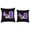 Retro Football Player Apparel Retro Purple Foam Finger Football Player