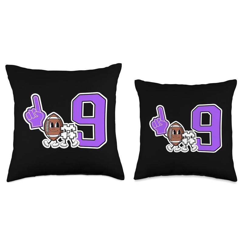 Retro Football Player Apparel Retro Purple Foam Finger Football Player