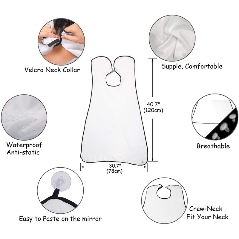 AEESRRU Bib for Beard Shaving, Beard Apron for Men, with