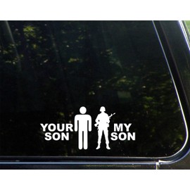 Diamond Graphics Your Son/My Son Military (7" X 3") Die Cut Decal Bumper Sticker for Windows, Cars, Trucks, Laptops, Etc.