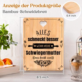 Gifts for Mother in Law - Bamboo Chopping Board with Saying, Mother in Law Gifts Birthday, Mother in Law Birthday Gifts, Mum in Law Gift