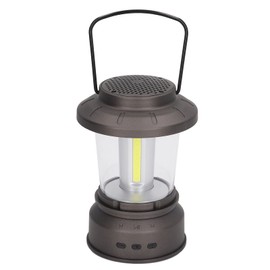 Outdoor Speaker Lantern, Light Retro Style 2 Modes IP65 Waterproof Music Camping Speaker Light with USB Power Supply Camping Lantern, for Emergency, Power Outage (Yellow Light)