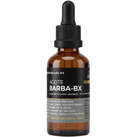 Aceite para Barba Hombre con BX-Cítricos y 7 Aceites Naturales Hidratante y Fortalecedor con Jojoba, Ricino, Emogreen y Vitamina E Aroma Cítrico-Amaderado MENSKINCARE.MX (30 ML)