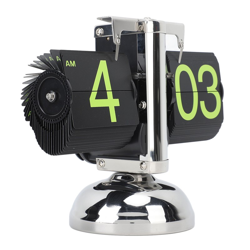 European Style Retro Digital Flip Down Clock 304 Stainless Steel
