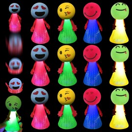 JOKILY Pack of 12 Feather Light Jumping Toy, Jumping Toy, Party Bag Children's Birthday Party Favours, Spring Launchers Toys, Bouncy Party Gifts for Children, Young Girls