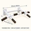 Wall Mounted Multi-Grip Pull Up and Dip Station with Adjustable