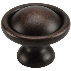 Cosmas 9501ORB Oil Rubbed Bronze Cabinet Hardware Round Knob - 1-1/4" Diameter
