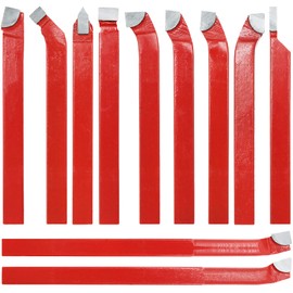 SENDUO - Juego de 11 piezas de herramientas de corte de punta de carburo para herramientas de torno de metal, herramientas de corte de torno de metal, adecuadas para torno ordinario y torno CNC
