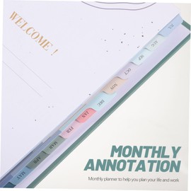 STOBOK Monthly Planner Notebook Portable Schedule Notepad Cover Daily Plan Organizer Lightweight Office Accessory for Students Professionals