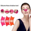 Red Silicone Nose Shadow Template, Nose Contour Tool, Eyebrow Shaping