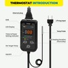SYSAI Temperature Controller for Reptile Tank, Heat Mat, Seed Germination,