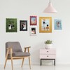 THKRLOF 4x6 Picture Frame with Mat for 3.5x5, Wavy Edge
