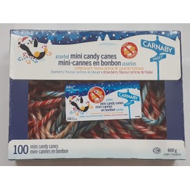 100 Assorted Mini Candy Canes 600g by Carnaby