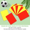 Pack of 16 Football Referee Cards Set, Robust Yellow Red