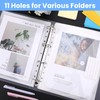 JIANTA 24 Document Wallets A4 Transparent Document Folders Wallets for