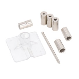 8 Pcs Self Centering Dowel Jig Kit, 6 Size Inner Diameter Alloy Steel Drill Bushing Drill Bit Guide Centering Punch Set, Drill Bushing Set, Self Centering Dowel Jig Kit for