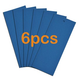 MUYG 6 PCS Cat Nail File Scratching Strips,5.5x14.6''Nail File for Cats Scratch Liner,Cat Nail File Scratcher with Hanging Hole Peel Stick Kitten Scratching Manicure Strips for Litter Box(Blue)