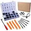 450 rivets plastic universal car clips nylon black rivets plastic