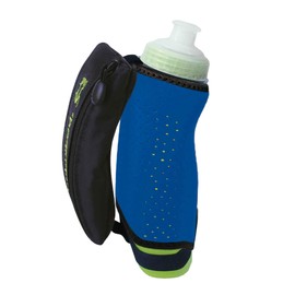 Amphipod Hydraform Handheld Thermal-Lite Water Bottle, BPA-Free, Insulated Sleeve, Storage Pocket for Running & Walking - Azure Blue - 12 oz.
