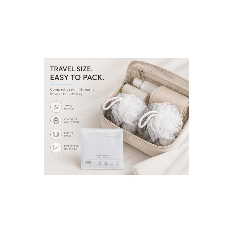 +skin Set De Esponjas De Baño De Viaje Con Estuche