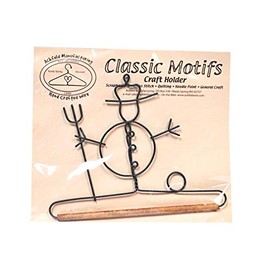 Ackfeld Manufacturing Classic Motifs Snowman 6 Inch Fabric Holder with Dowel