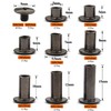 Alloypro 120Pcs Black Chicago Screws Assorted Kit 8Size Gun Metal