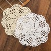 Gracebuy Pack of 4PCS White 7 Inch 100% Cotton HANDMADE